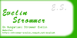 evelin strommer business card